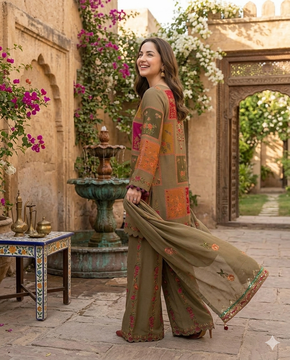 Charizma CH-78 3 Piece Printed Lawn Suit – Elegant Summer Wear for Women