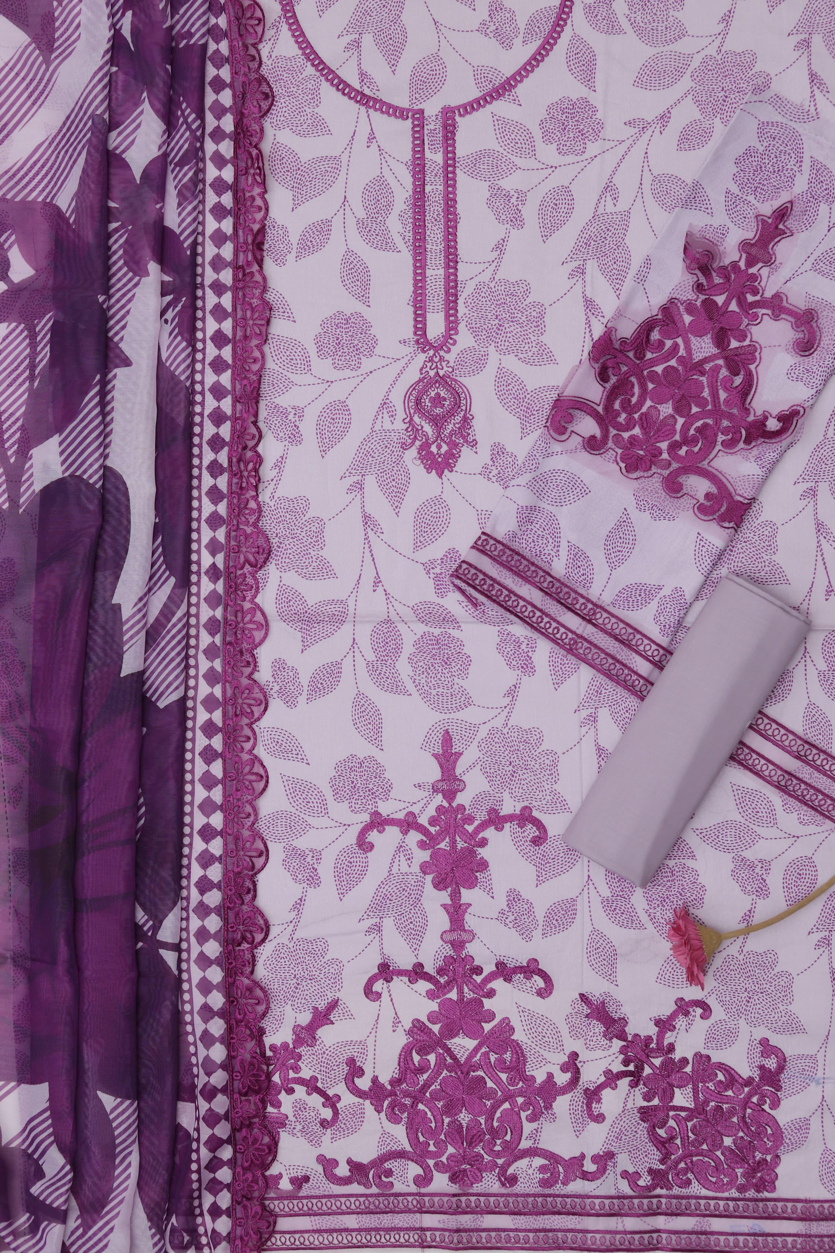 Summer Collection 2026 Luxury Embroidered Lawn Suit 3 Piece – Digital Printed Swiss Voile Dupatta | Code 5149