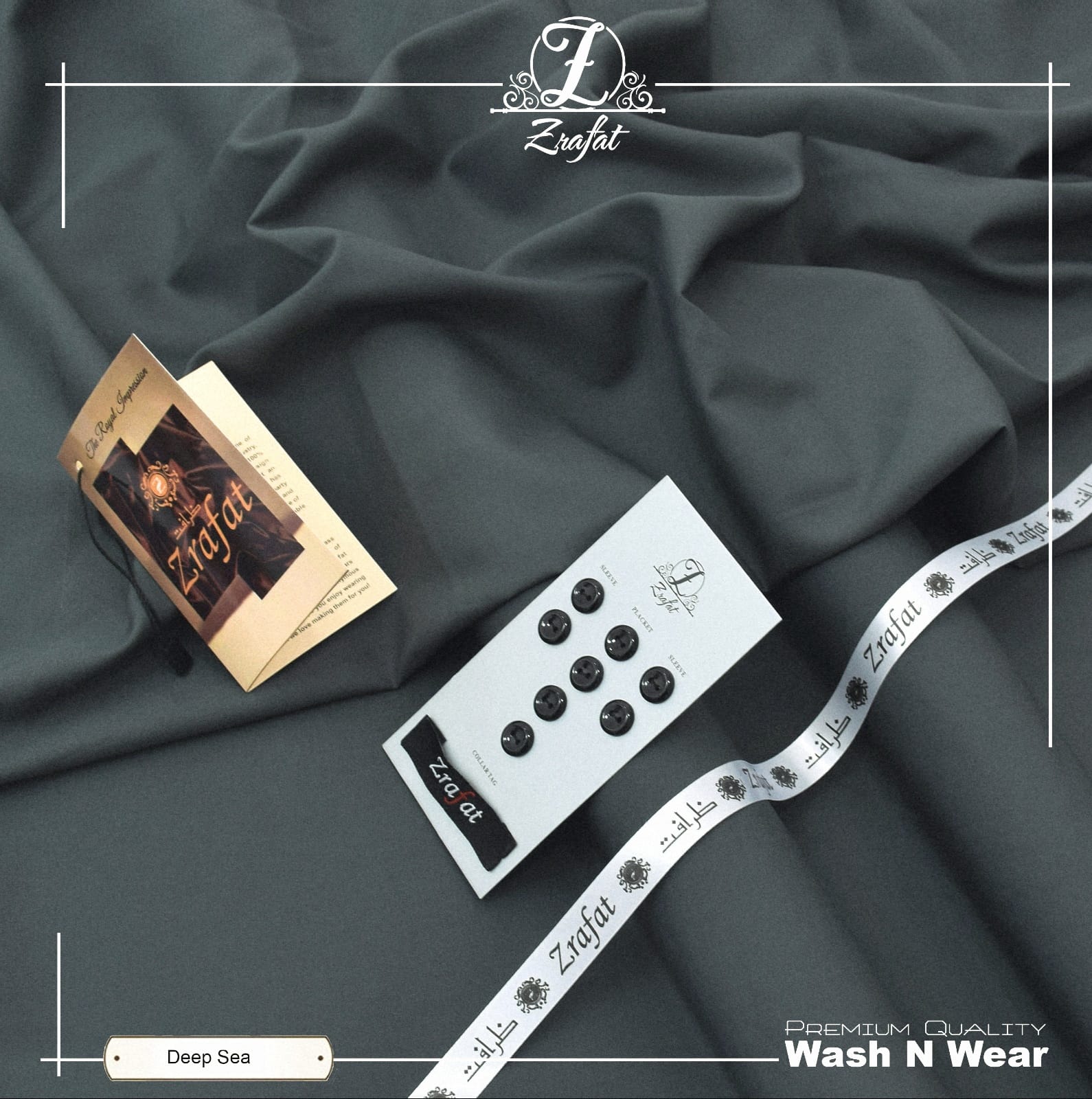 Zrafat Original Premium Wash & Wear Fabric – Four Season Men's Unstitched Suit (4 Meter)