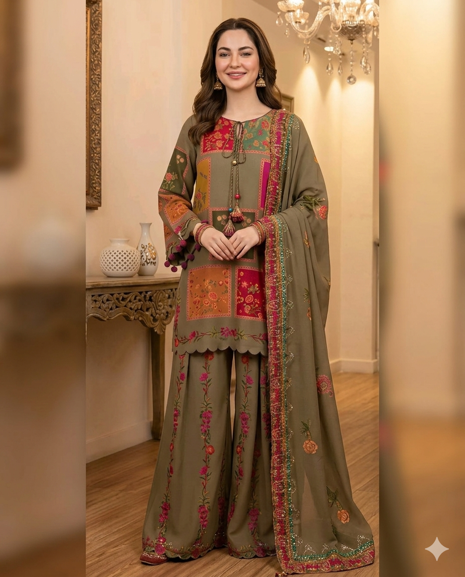 Charizma CH-78 3 Piece Printed Lawn Suit – Elegant Summer Wear for Women