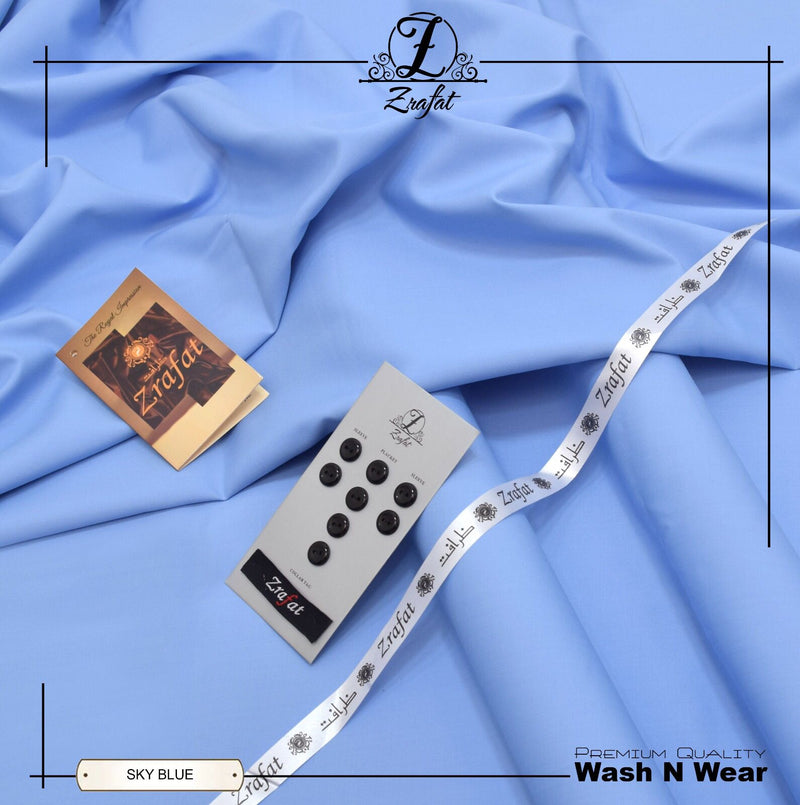 Zrafat Original Premium Wash & Wear Fabric – Four Season Men's Unstitched Suit (4 Meter)